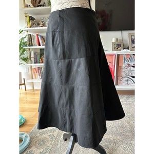 Nicole Miller black flare skirt